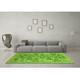 thumbnail image 3 of Ahgly Company Indoor Rectangle Abstract Green Modern Area Rugs, 6' x 9', 3 of 4