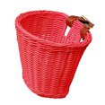 thumbnail image 2 of Cheers.US Handlebar Bike Basket Rattan Storage Pounch Waterproof with Leather Straps Bicycle Removable Front Handlebar Basket Carrier Bicycle Accessory, 2 of 7