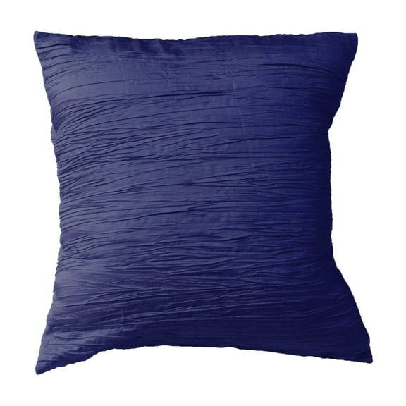 Crushed Taffeta Decorative Throw Pillow/Sham Cushion Cover Navy