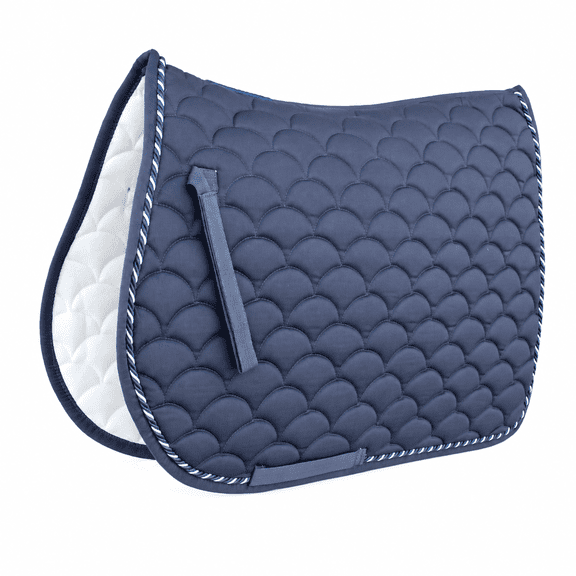Horse English Quilted Contoured All-Purpose Trail Saddle Pad Grey 7296GR