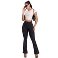 thumbnail image 2 of ValueVibe Flare Leggings for Women High Waisted Stretch Yoga Pants Soft Bootcut Workout Leggings, Black XL, 2 of 7