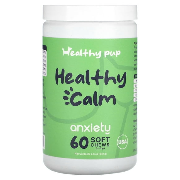 Healthy Pup, Healthy Calm, Anxiety, For Dogs, 60 Soft Chews, 4.6 oz (132 g) Pack of 2