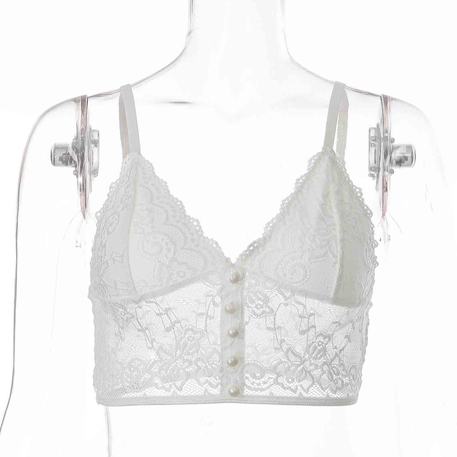 Buy Blumarine Heart Bralette Top In White - Bianco Naturale At 29% Off