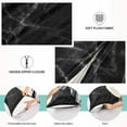 thumbnail image 3 of GZHJMY Black Marble Texture Pillowcases, Soft and Cozy Decorative Pillow Cases with Hidden Zipper for Bedroom, Sofa, Couch, Queen Size 20x30 Inches（203）, 3 of 6