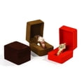 thumbnail image 4 of Fashion Velvet Round Corner Watch Box Smartwatch Storage Case Watch Display Holder Jewelry Packaging Boxes For Women Men Gift, 4 of 9