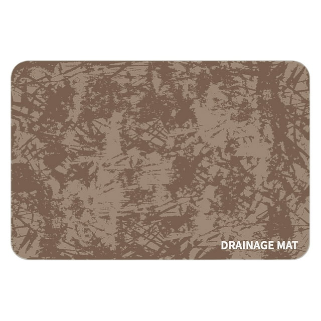 Flmtop 1PC Pratique Drain Mat Écologique Plat Séchage Mat Rapide Sec Résistant à l'Usure Réutilisable Comptoir Drain Mat pour Boissons Bar Maison