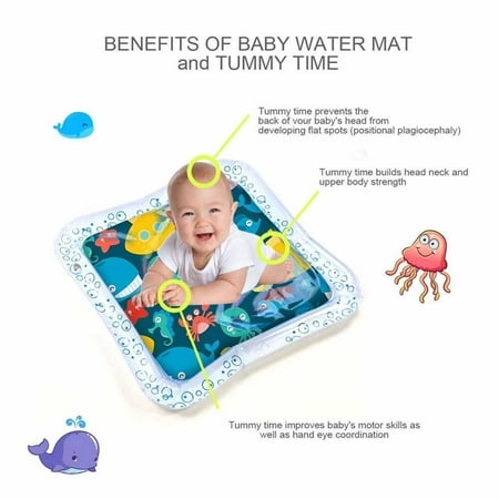 Temps De Ventre Lhcer Temps De Ventre Gonflable De Tapis De Jeu D Eau De Bebe En Bas Age De Bebe Temps De Ventre De Bebe Walmart Canada