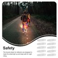 thumbnail image 4 of Greeniant Reflectores de radios para rueda de bicicleta, 10 piezas, tiras reflectantes de seguridad para motocicletas, MTB, carretera de Ciclismo Weiß, 4 of 6