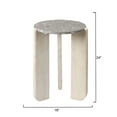 thumbnail image 2 of Quarry Wood and Terrazzo Stone Side Table, 2 of 3