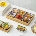thumbnail image 3 of Las bandejas de porcelana for salsas se utilizan for colocar guarniciones, condimentos, aperitivos, mermeladas, etc., 3 of 4