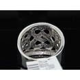 thumbnail image 4 of Blue Diamond Cocktail Ring Ladies 10K White Gold Round Designer 1/2 Tcw., 4 of 9