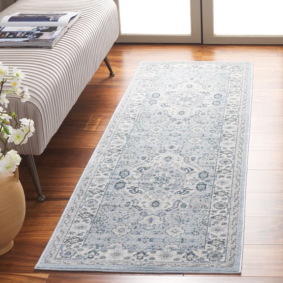 Safavieh Isabella Zander Oriental Runner Rug, Blue/Creme, 2'2" x 5'