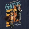 thumbnail image 2 of Men's Puss in Boots: The Last Wish Adventure Gatos Graphic Tee Navy Blue Medium, 2 of 5