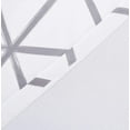 thumbnail image 4 of DriftAway Raymond Geometric Triangle Trellis Pattern Lined Thermal Insulated Blackout Grommet Energy Saving Window Curtains 2 Layers 2 Panels, 52" x 63" Soft, White and Gray, 4 of 6