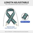 thumbnail image 2 of DONGTIAN Embroidered Bag Straps Replacement Adjustable Guitar Strap Shoulder Purse Straps Replacement Crossbody Silver Clasp Style 04, 2 of 4