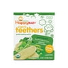 (2 pack) (2 pack) Happy Baby Gentle Teethers, Organic Baby Food, Pea & Spinach, 12 Count