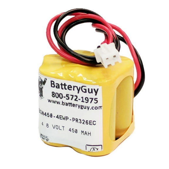 BatteryGuy BGN450-4EWP-PR326EC Replacement for the B23AA48 NiCad Battery - 4.8V 450mAh (Rechargeable)