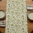 thumbnail image 5 of Table Runners 72 Inches Long Dress Scarves, Green Floral Farmhouse Kitchen Table Runner, Coffee Tablerunners, Vintage Rustic Botanical Spring 14x72 Inch, 5 of 9