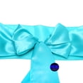 thumbnail image 3 of MDS Pack of 25 Satin Chair Sashes Bow Sash for Wedding and Events Decor- Teal, 3 of 8