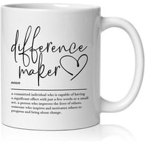 Difference Maker Gifts Coffee Mug, Thank You Appreciation Gifts for Coworkers Teacher Boss, Difference Maker Definition Ceramic Coffee Tea Cup Mug 11oz