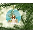 thumbnail image 2 of Merry Christmas Tree Basset Hound Ceramic Ornament, 2 of 3