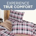 thumbnail image 4 of Flannel Printed Classic Plaid Red Sheet Set, 4 of 5