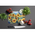 thumbnail image 5 of Sunflowers in Watercolor Glass Cutting Board Large 12 in x 15 in, 5 of 5