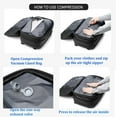 thumbnail image 4 of Backpack, Backpack, Go Travel Vacuum Backpack, Travel Anti Theft Compression Backpack (Grey+Vacuum), 4 of 5
