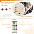 thumbnail image 5 of Yayeee Flameless Candles with Remote Flickering Battery Operated Multi Color Changing, Green American Footballs, 5 of 7