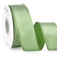 thumbnail image 1 of Cinta Satinada Alambre Sage Verde de 3.8 cm Ribbli para Envolver Regalos, Guirnaldas, Decoración de Árbol y Manualidades en Casa - 20 Yardas Continuas, 1 of 4