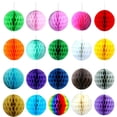 thumbnail image 2 of Bolas de papel para manualidades con forma de panal, para decoración de aniversarios, compromisos, bodas, cumpleaños, fiestas, centros comerciales, eventos y colgantes, 2 of 5