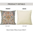 thumbnail image 4 of Persian Carpet Tribal Pattern Throw Pillow Cover Persian Ethnic Geometric Chaotic Pillow Case 16x16 Inch Decorative Men Women Boy Girl Room Cushion Cover for Home, 4 of 6