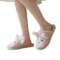 thumbnail image 3 of Vedolay Slippers Women 2023 Adults House Shoes Cute Fuzzy Bedroom Slippers Pink,37, 3 of 5