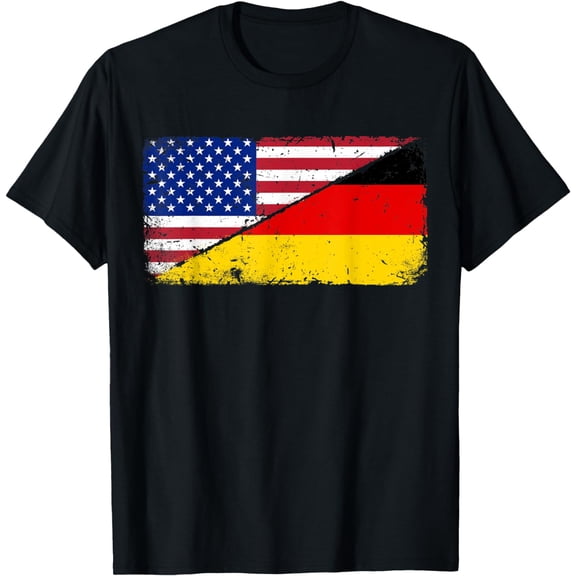 German American Flag T shirt Oktoberfest, Deutschland-USA mens A USA men，black，women，misfits，journey ，boys