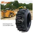 thumbnail image 7 of HALBERD 10-16.5 Skid Steer Tires 10-16.5 10 Ply Heavy Duty SKS Industrial Skid Steer Tires Set of 2, Tubeless, 7 of 7