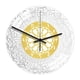 thumbnail image 1 of Reloj de pared islámico acrílico, de cuarzo musulmán, silencioso, para el hogar, dormitorio u oficina. Plata Dorada, 1 of 7