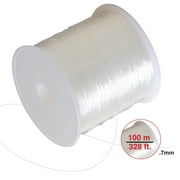 Hello Hobby Elastic Bead Stretch Cord, .7mm, Clear, 328 ft