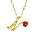 thumbnail image 1 of Jusqu'à 65% de Réduction sur les Colliers SMihono pour Femmes, Collier Lettre Rose avec Strass, Pendentif Rétro en Anglais, 1 of 2