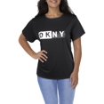 thumbnail image 2 of DKNY Sport Womens Plus Logo Activewear Pullover Top, 2 of 2