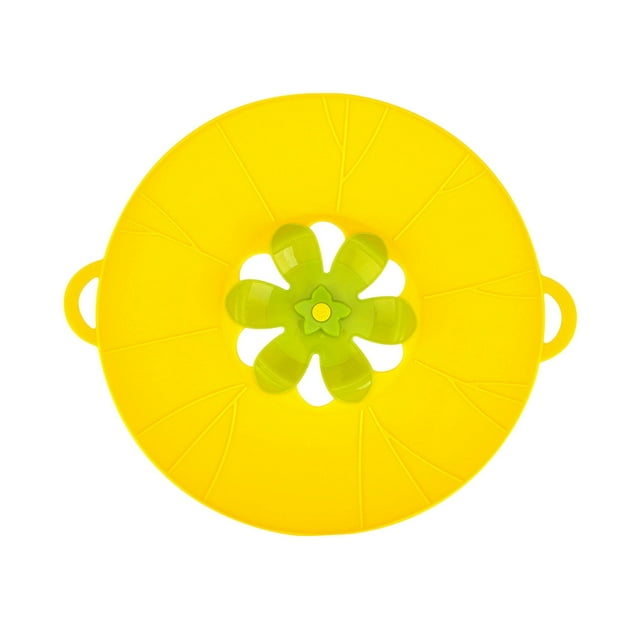 JJKBVCLO Pot Lid Cover Splashes New Silicone Flower Pot Lid Creative Rotatable Pot Lid Home Kitchen Tools Accessories