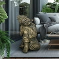 thumbnail image 6 of FlowLuxe Buddha Statue for Home and Garden - 16.1" H Meditating Figure, Decoration Sculpture for Tranquil Indoor and Outdoor Spaces, 6 of 11