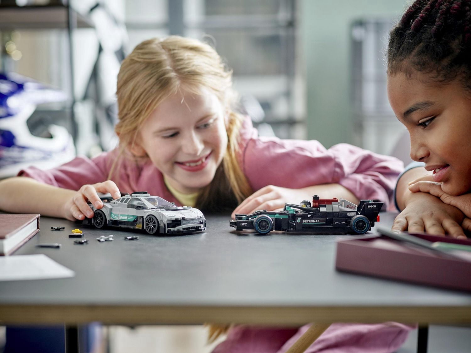 LEGO Speed Champions Mercedes-AMG F1 W12 E Performance & Mercedes-AMG Project One Toy Cars, Sports Car Model Building Kit, Collectible Race Car Toy, Gift for Kids and Teens, 76909
