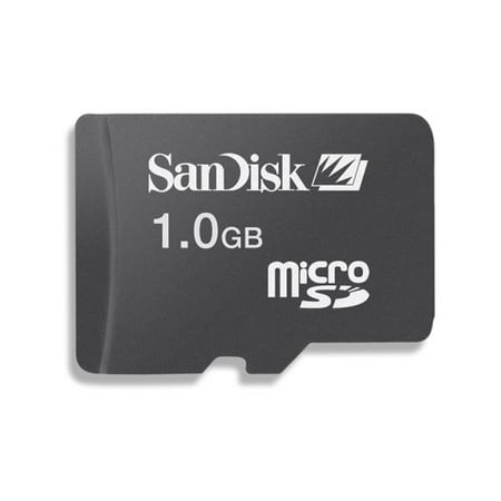 Smallest Microsd - 1 GB MicroSD Card (SDSDQ-1024-A10M, US Retail Package), World's smallest memory card By SanDisk
