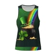 thumbnail image 4 of Easygdp St. Patrick's Day4 Men's Tank Top, Sleeveless Muscle T Shirts, Breathable, Quick-Dry, Loose for Gym, Running, Fitness - XX-Large, 4 of 9