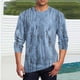thumbnail image 1 of Blusas y camisas de manga larga con cuello redondo para hombre, camisetas casuales con estampado de moda, blusas de manga larga con cuello redondo, blusas para hombre, blusa de poliéster, 1 of 5