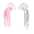 thumbnail image 3 of Sombrero BLESIY 2 Piezas Suave turbante Gorrita tejida Rosa, 3 of 5