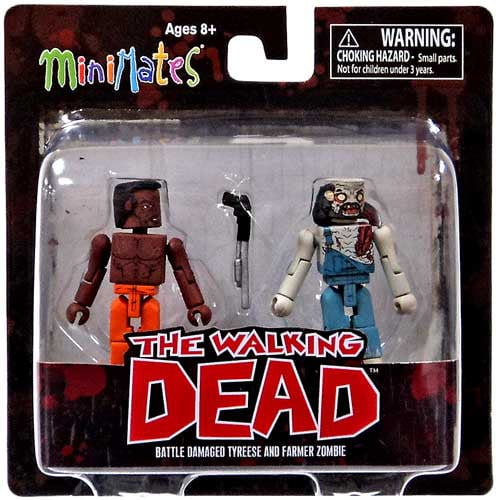 Prison Hershel & Farmer Zombie Walking Dead Series 3 MiniMates IOP 