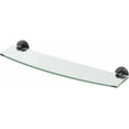 thumbnail image 1 of Glam Glass Shelf  Inch  Matte /Wall Mounted X Tempered Curved Glass Shelf, 1 of 2