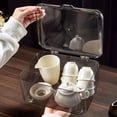 thumbnail image 3 of CAJA DE ORGANIZADOR DE TETERA DE TAZA DE TÉ, RESTENTE CAJA DE ALMACENAMENTO DE TÉ TRANSPARENTE A PRUEBA DE POLVO, MÁS PRÁTICA PARA MESA, 3 of 7
