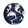 thumbnail image 1 of Fotbe Angry Shark Funda de Llanta de Repuesto con Estampado, Engrosada, Ajuste Universal para Jeep, Remolque, RV, SUV, Camión-15 inch, 1 of 6